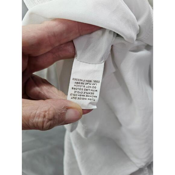 Blu Pepper White Smocked Tiered Short Sleeve Dress Womens Medium - Picture 3 of 5